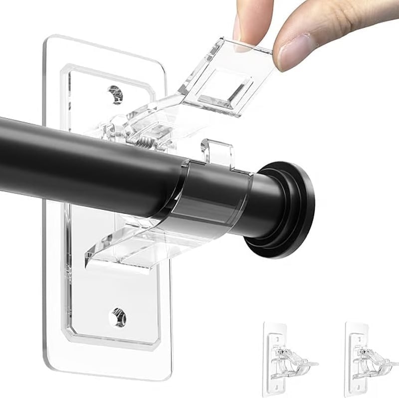 Supports de tringle à rideau sans perçage