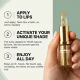 Lipstick benefits and clear gold formula
